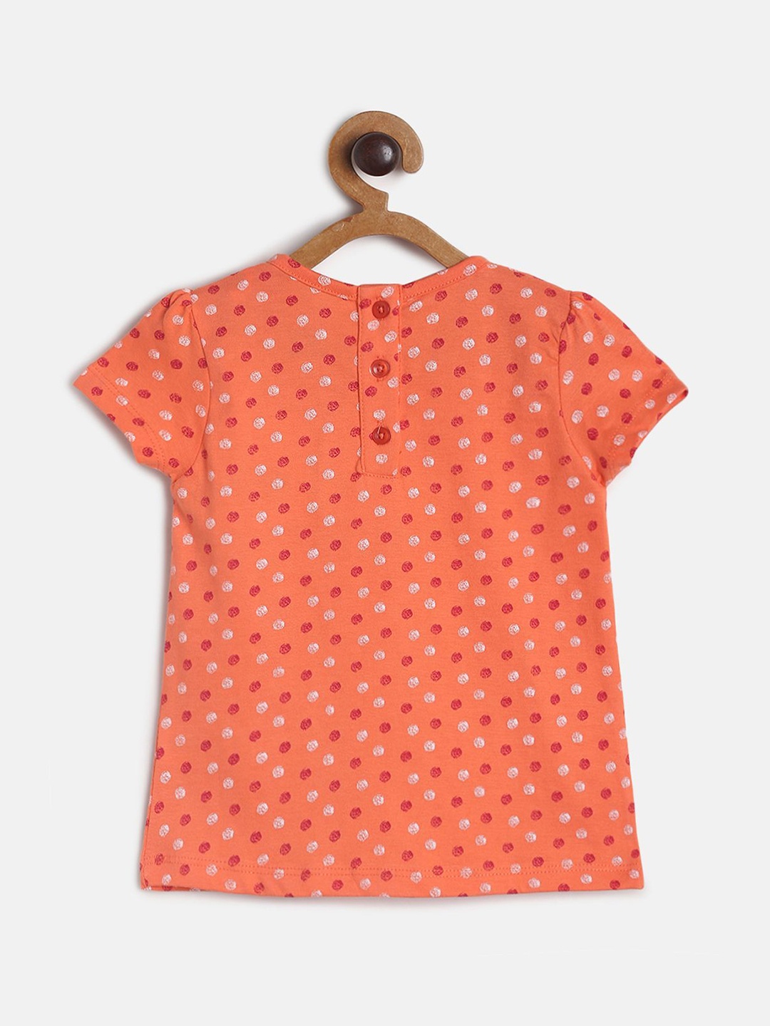 MINI KLUB Coral Geometric Print Top