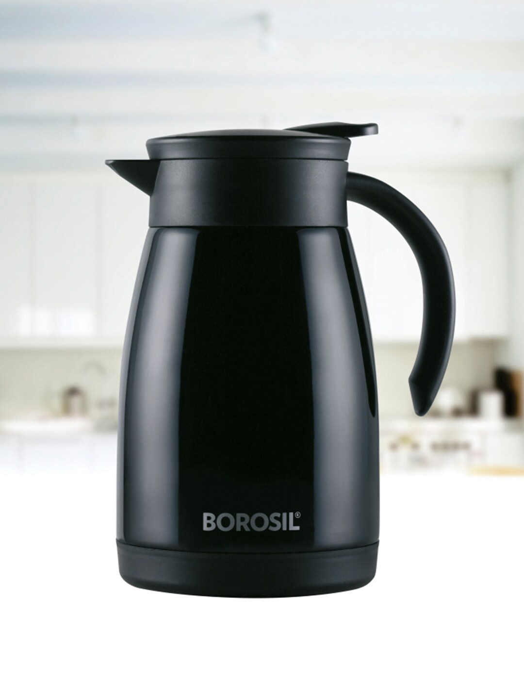 

BOROSIL Double Wall Vacuum Insulated ThermoCarafe Teapot 1.5L, Black