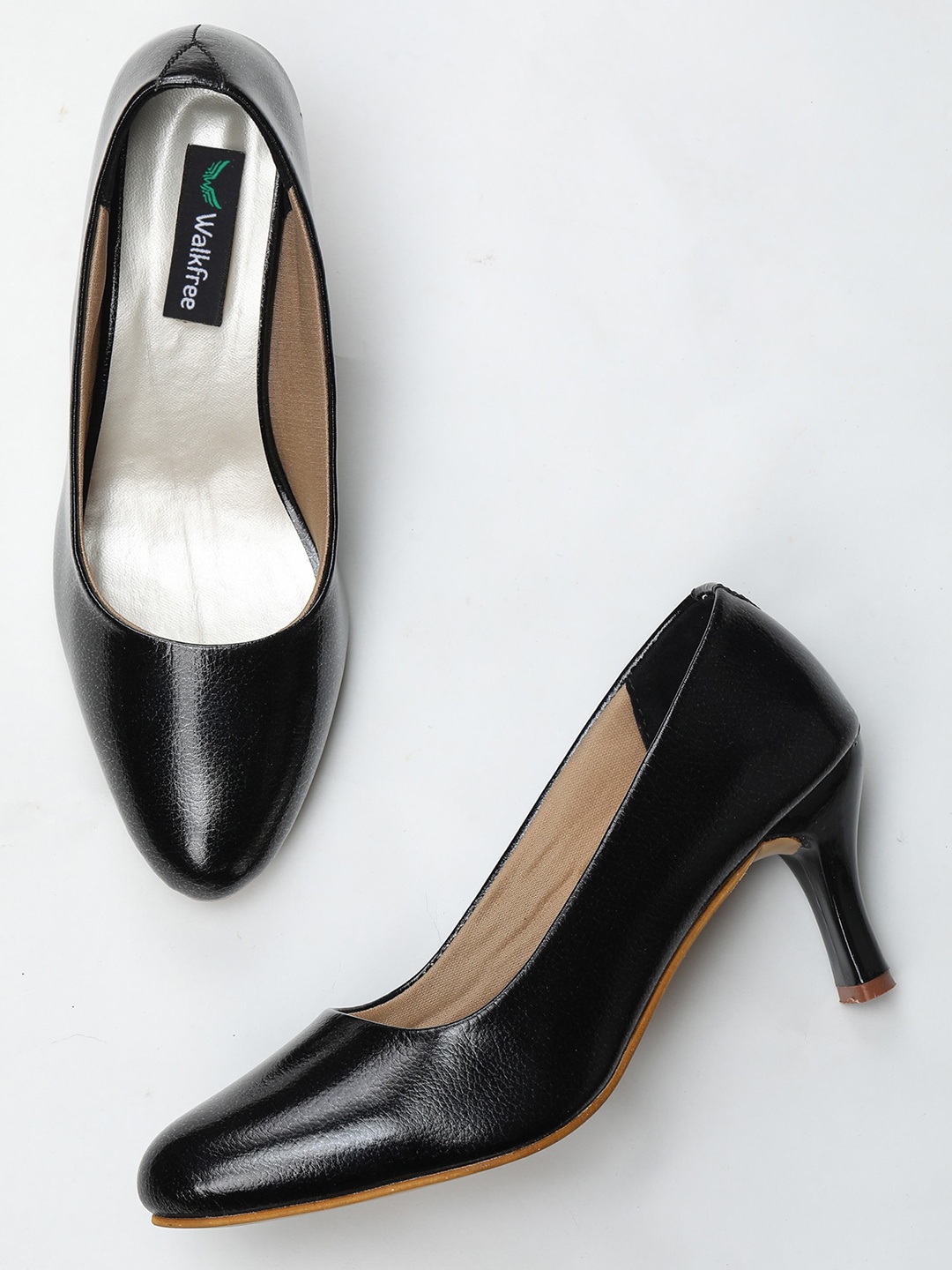

Walkfree Black Solid Pumps