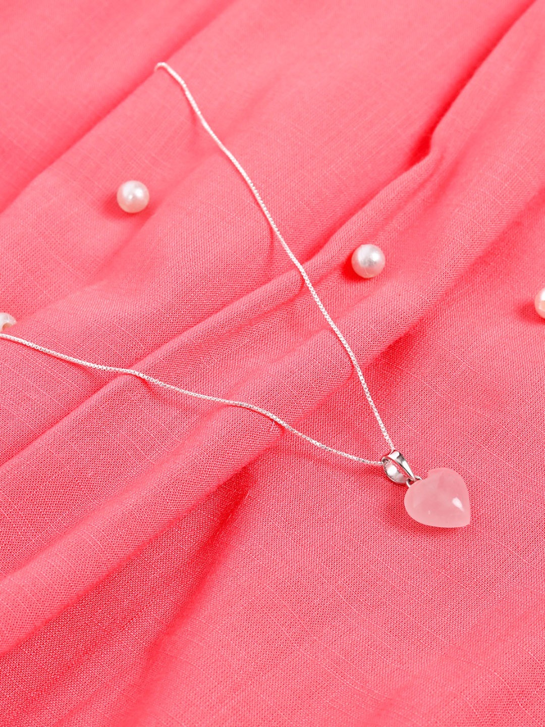 

TRISHONA Silver-Toned Sterling Silver Silver-Plated Necklace