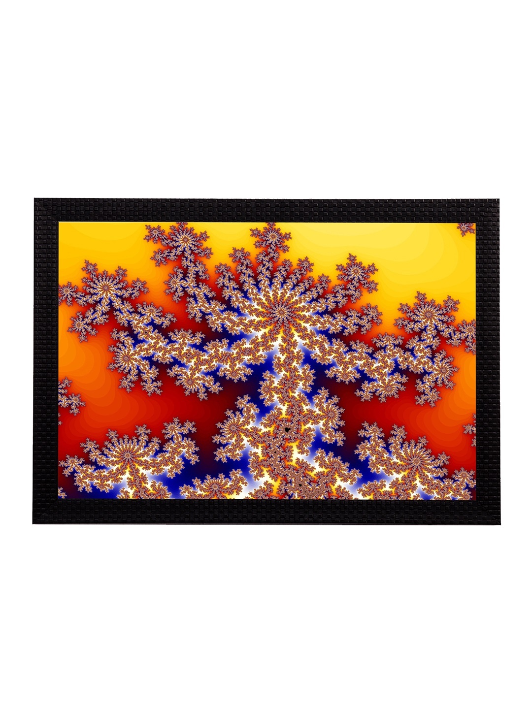 

eCraftIndia Multicoloured Floral UV Wall Art, Multi