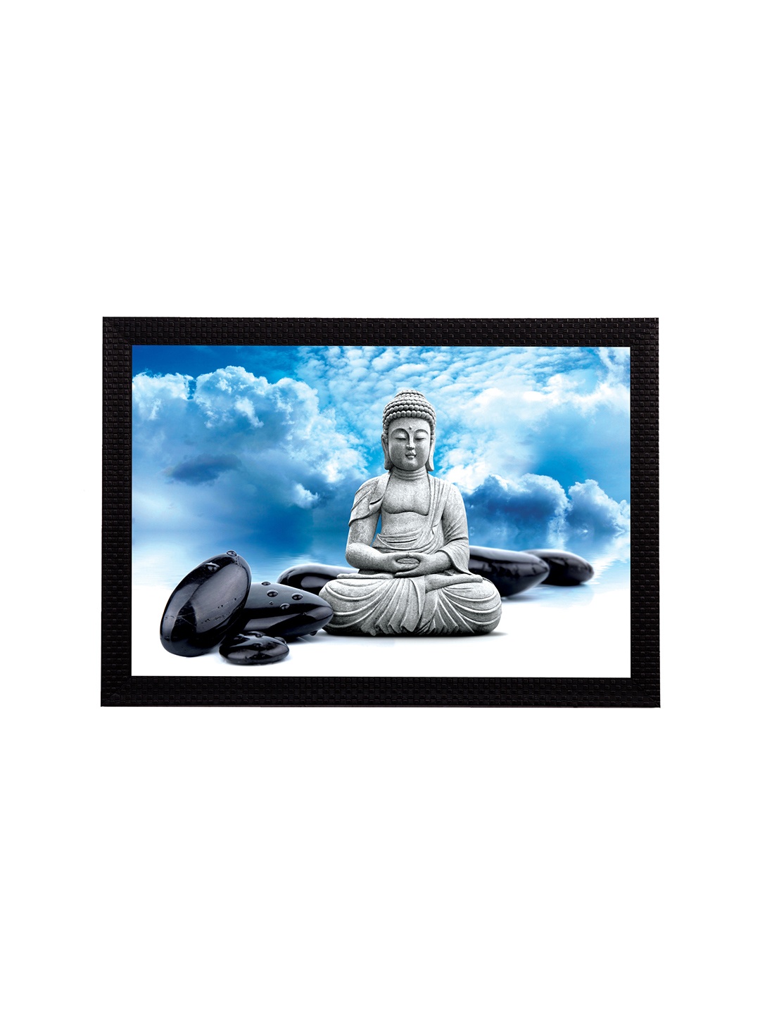 

eCraftIndia Multicoloured Lord Buddha UV Wall Art, Multi