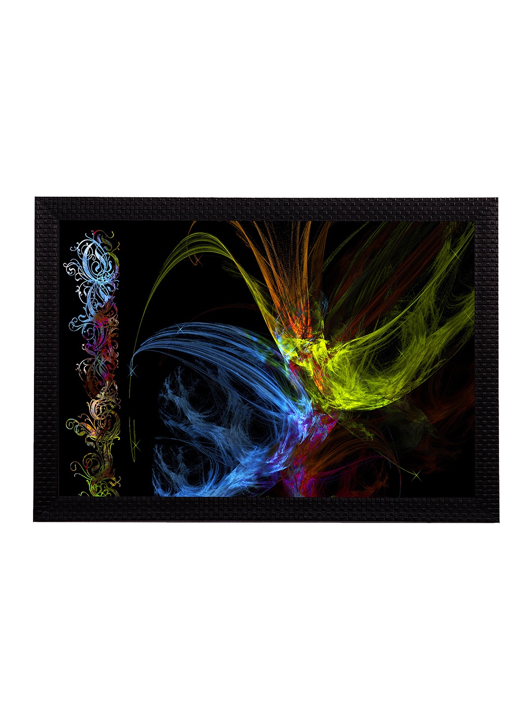 

eCraftIndia Multicoloured Abstract UV Wall Art, Multi