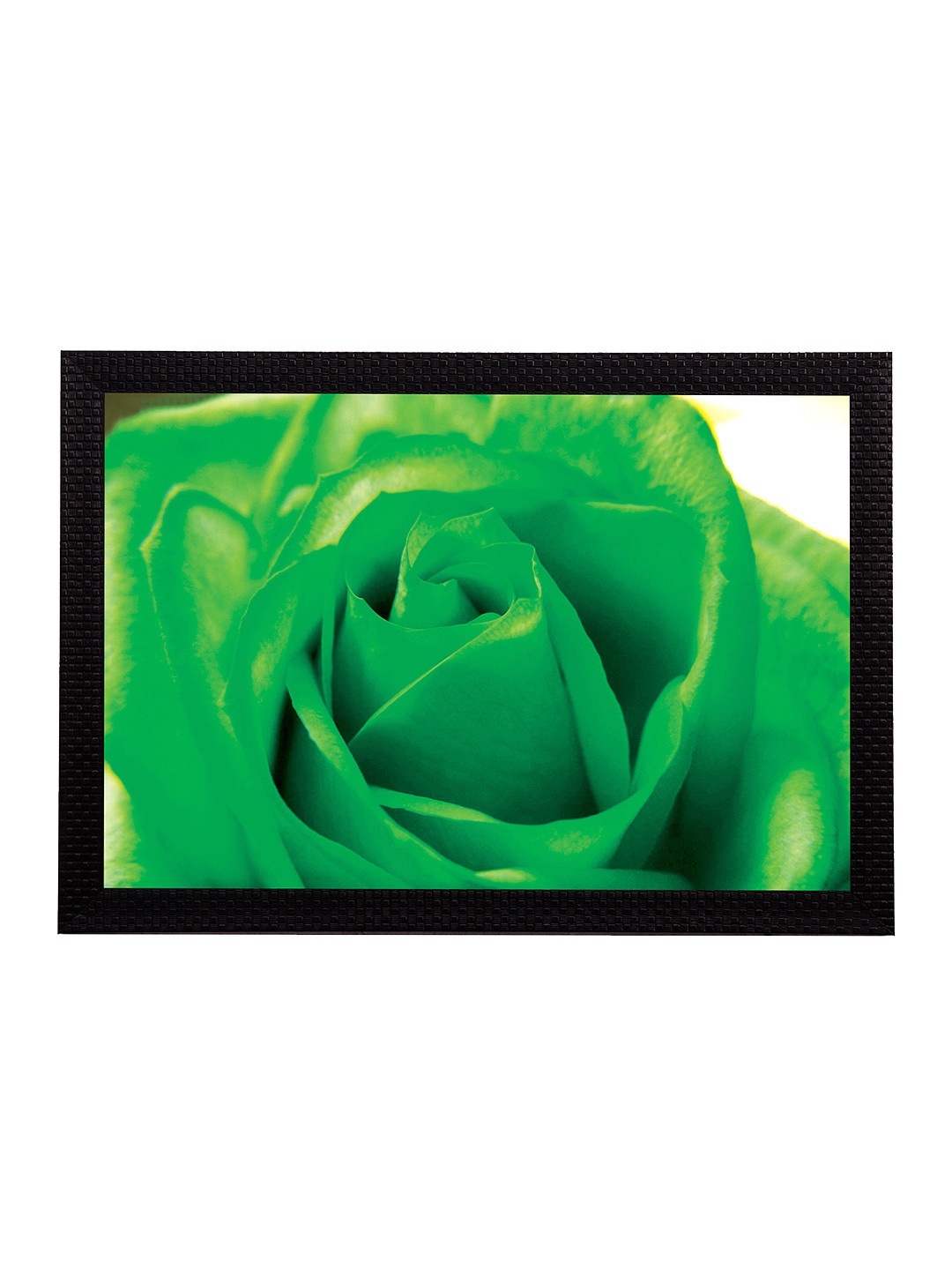 

eCraftIndia Green Floral UV Wall Art