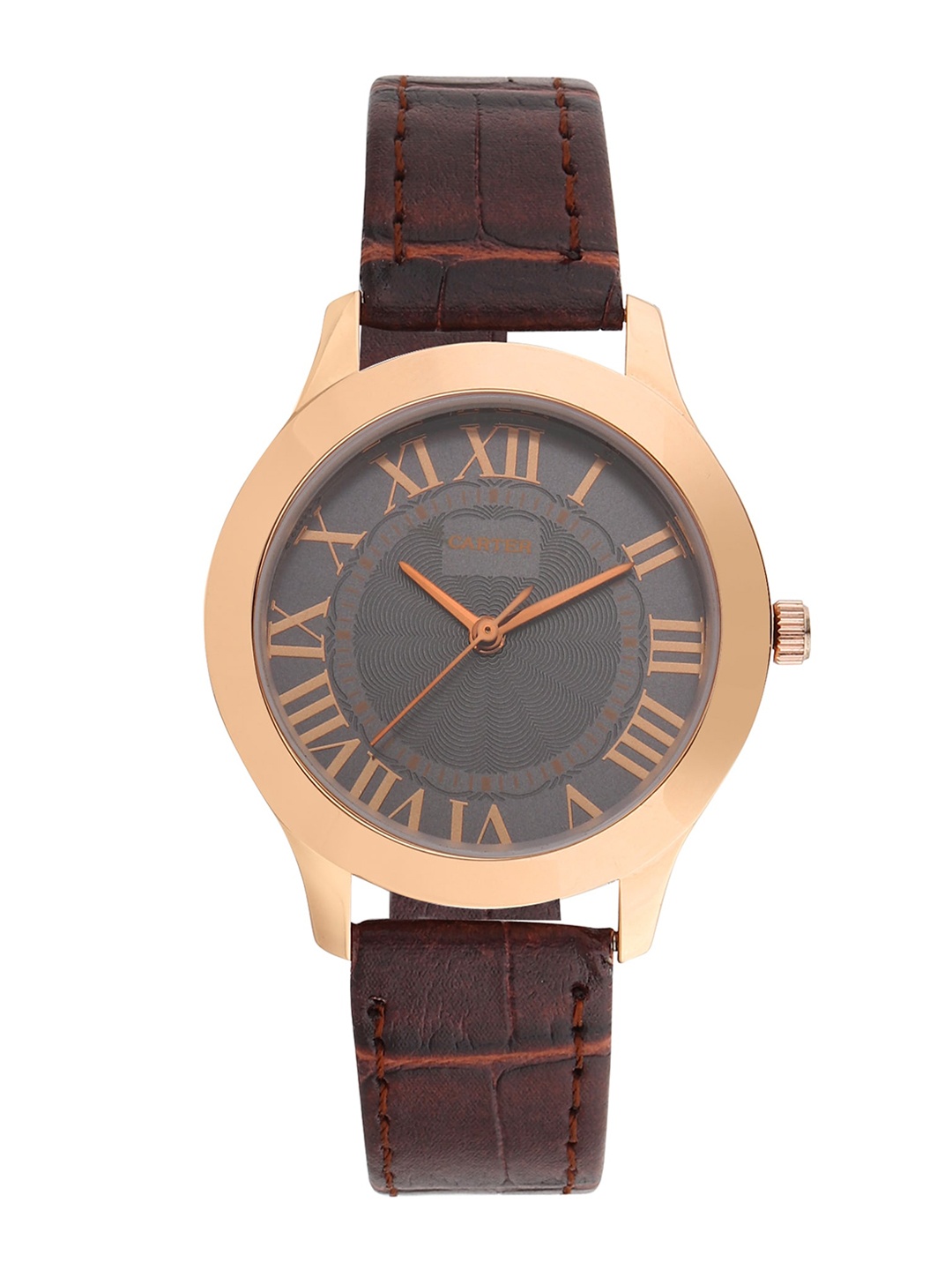 

Sandy D Carter Women Black Printed Dial & Brown Leather Straps Analogue Watch SD-Carter-15-BK1