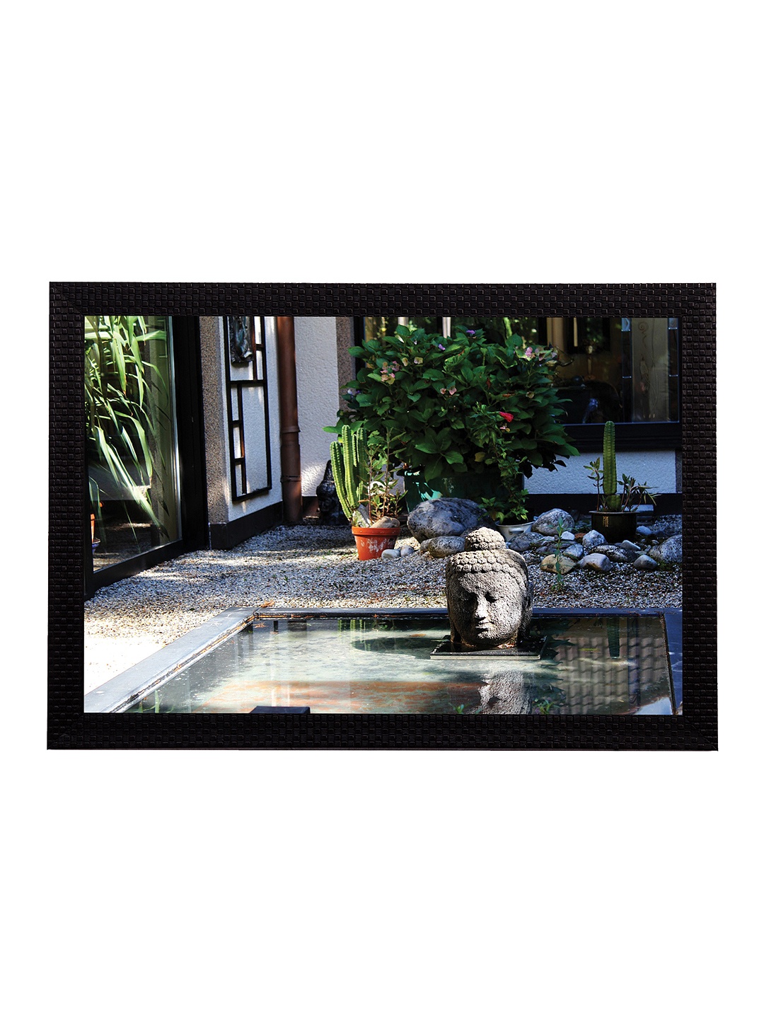 

eCraftIndia Multicoloured Garden View UV Wall Art, Multi