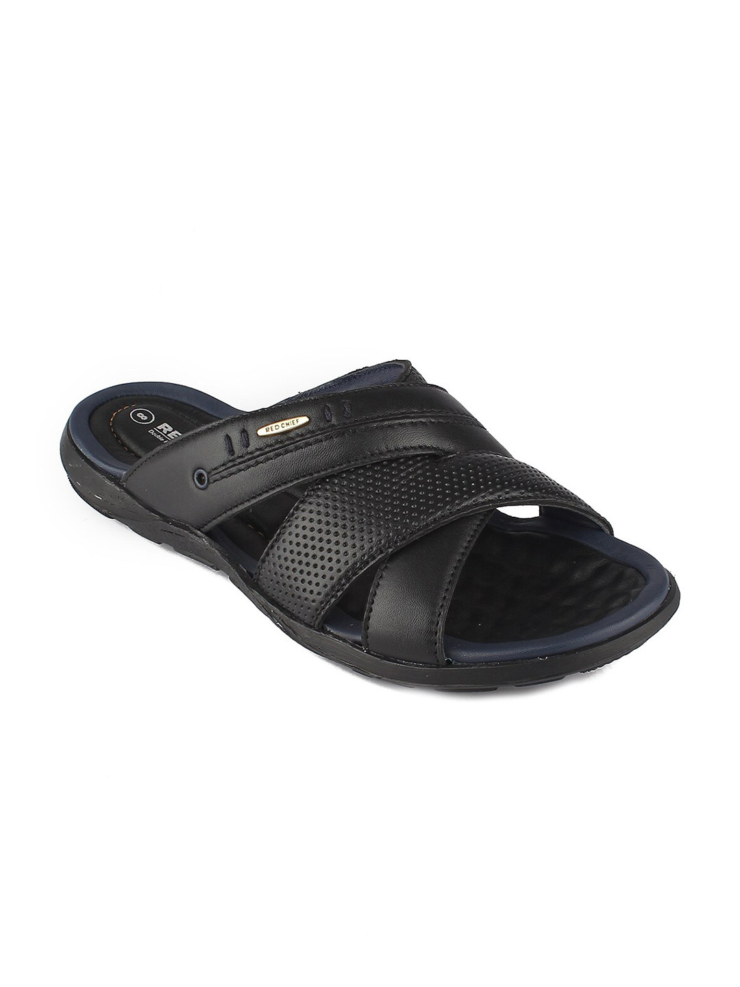 

Red Chief Men Black Comfort Sandals