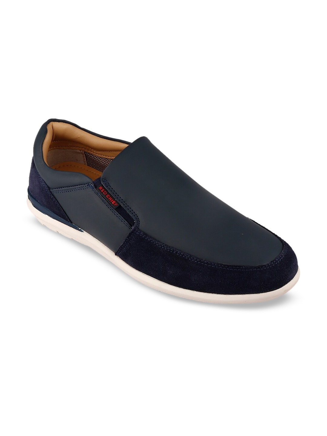

Red Chief Men Blue Leather Slip-On Sneakers