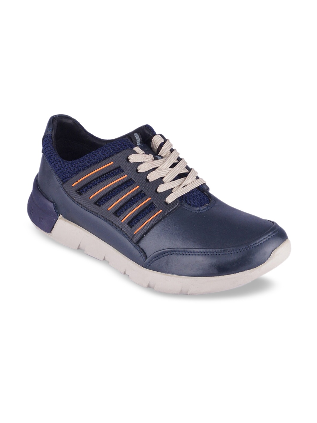 

Red Chief Men Blue Solid Leather Sneakers