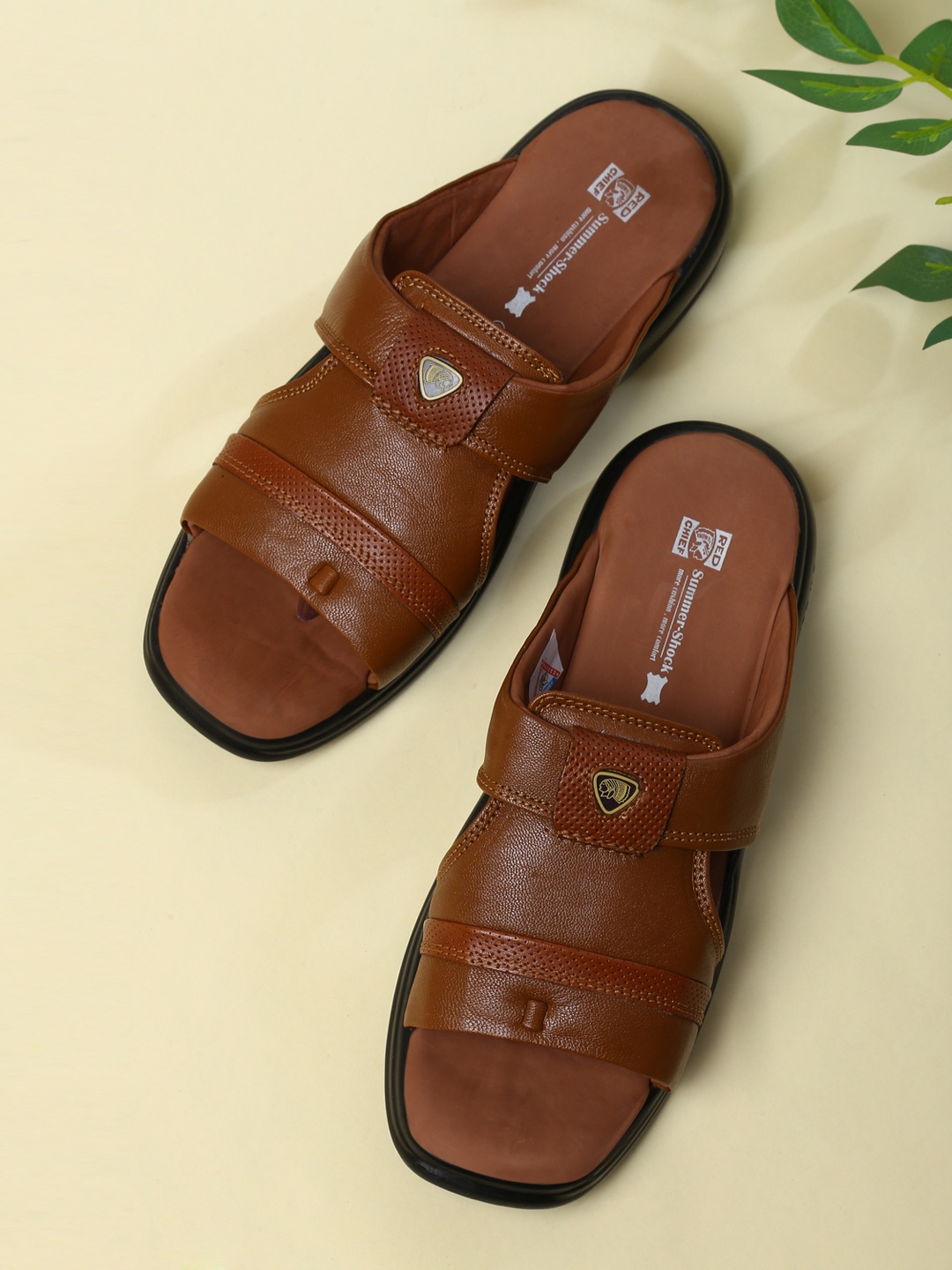 

Red Chief Men Brown Comfort Sandals