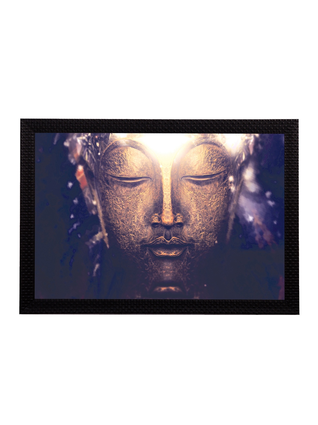 

eCraftIndia Brown & Blue Lord Buddha UV Wall Art