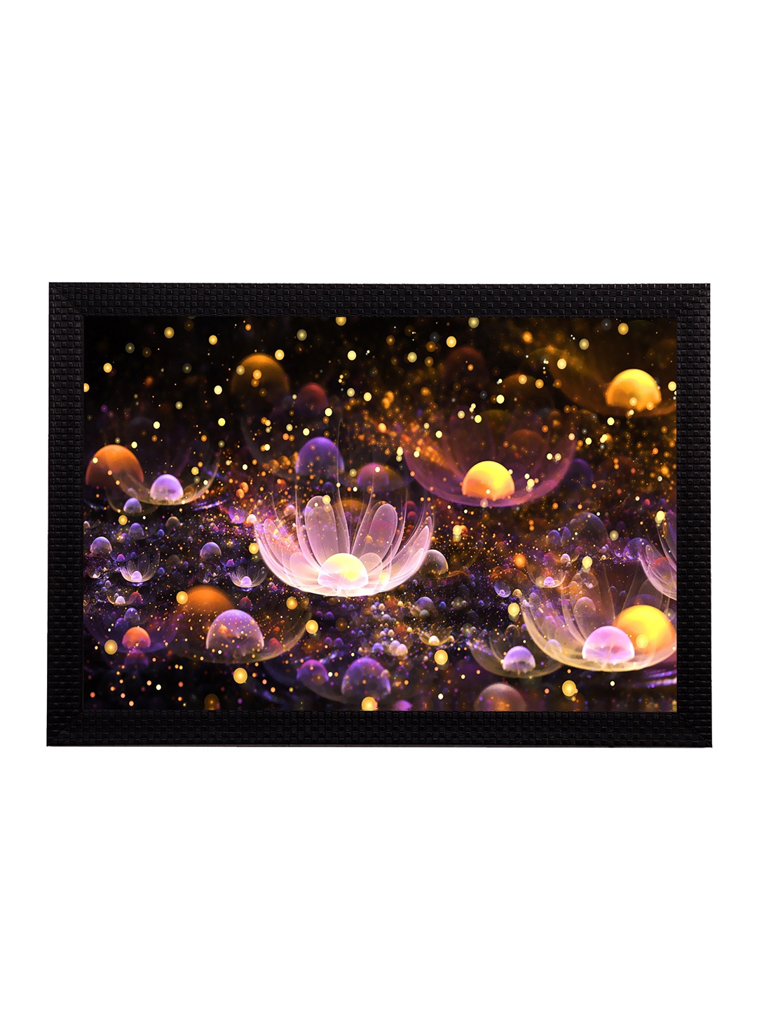 

eCraftIndia Multicoloured Floral UV Wall Art, Multi