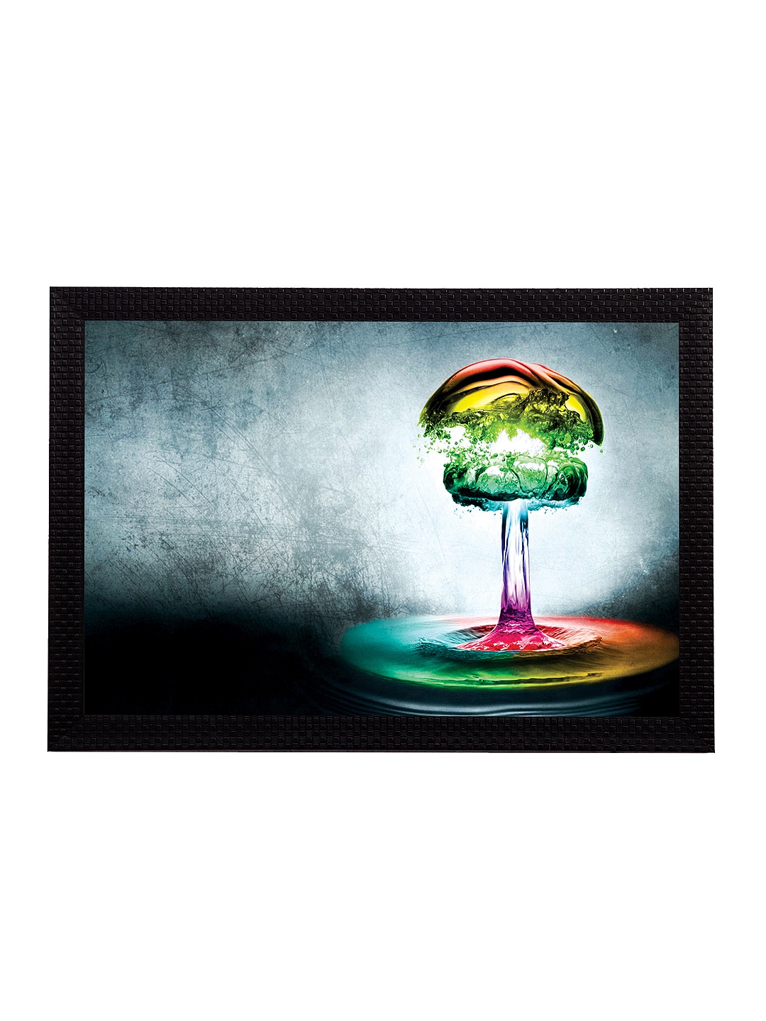 

eCraftIndia Multicoloured Abstract UV Wall Art, Multi