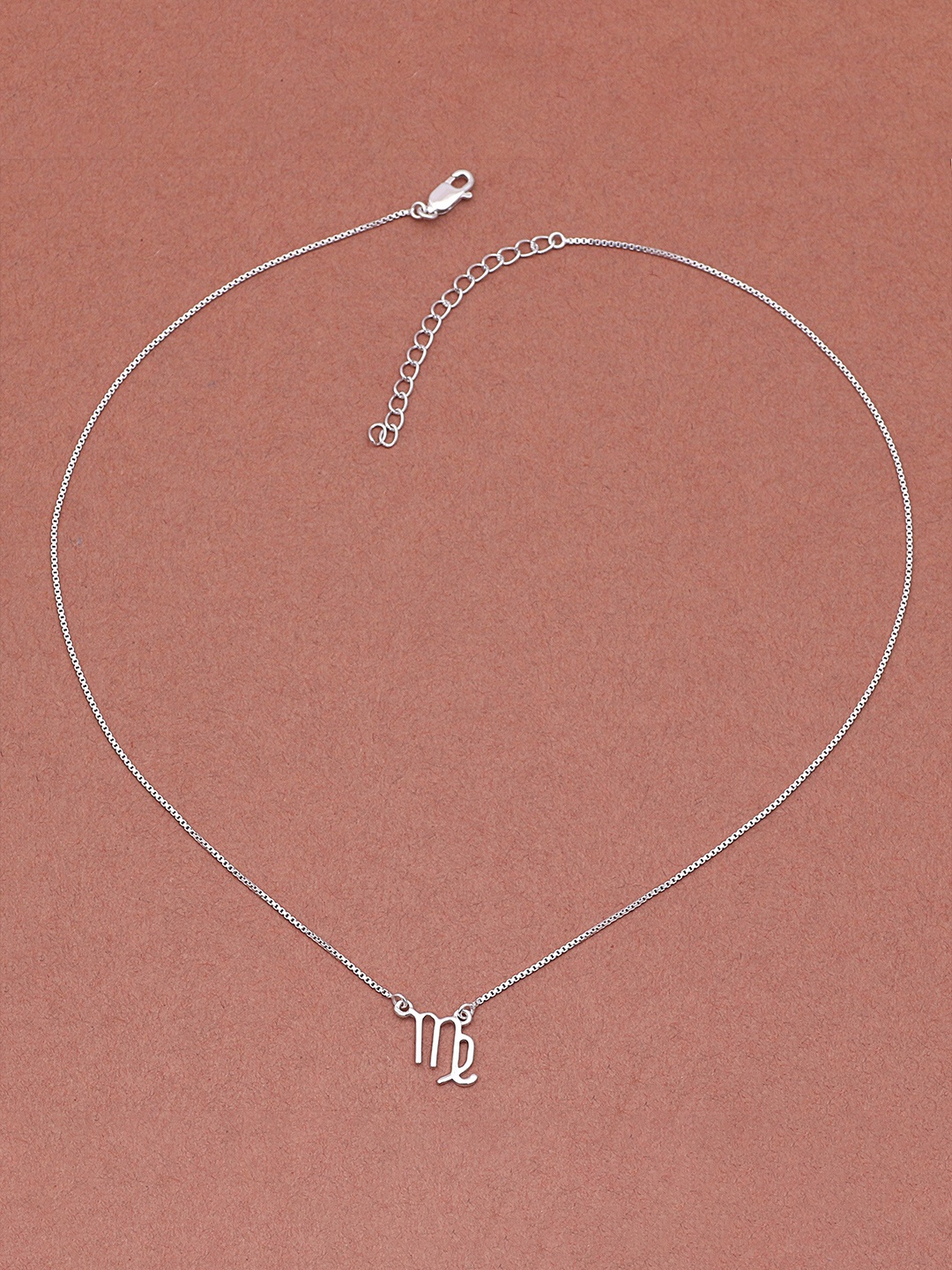 

Silgo Silver-Toned Silver Rhodium-Plated Necklace