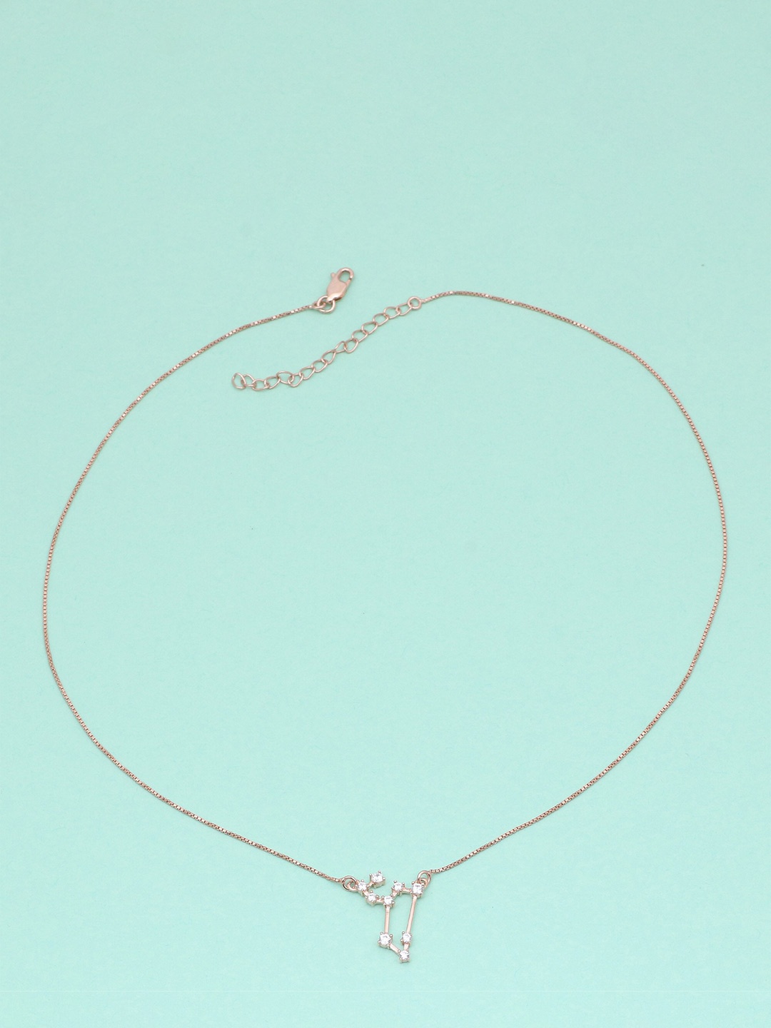 

Silgo Rust Silver Rose Gold-Plated Necklace