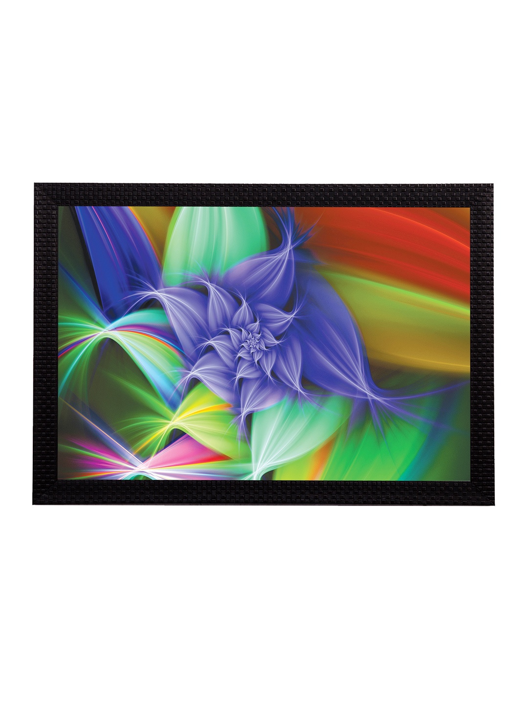 

eCraftIndia Multicoloured Abstract Floral UV Wall Art, Multi