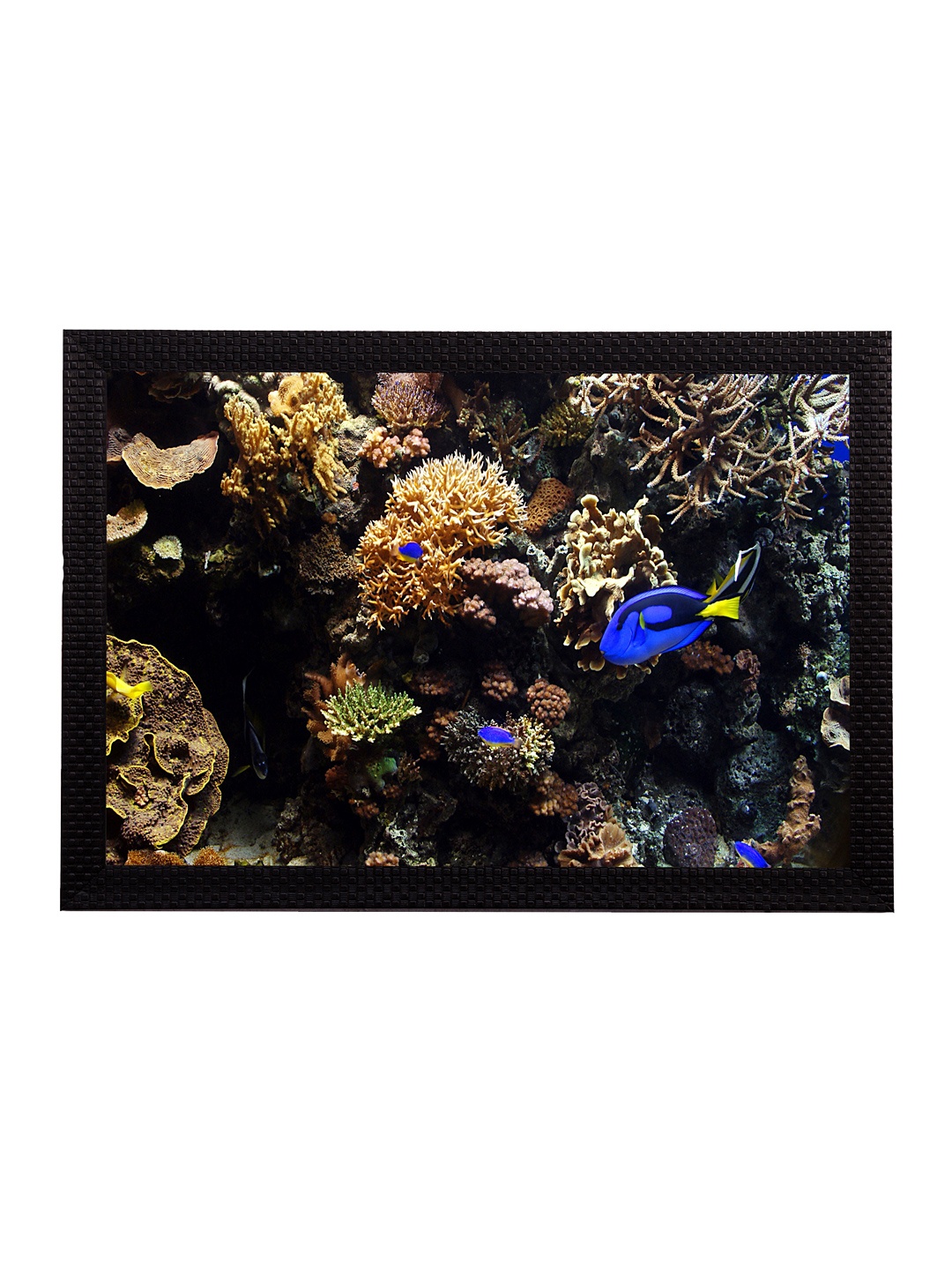 

eCraftIndia Multicoloured Sea Life UV Wall Art, Multi