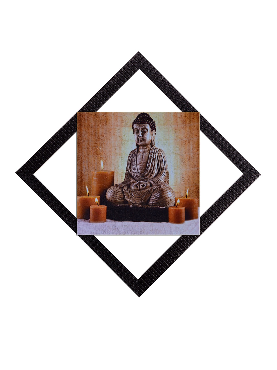 

eCraftIndia Brown Lord Buddha UV Wall Art