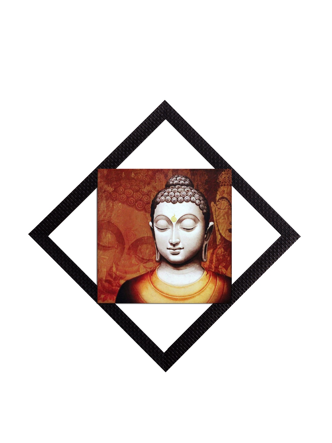 

eCraftIndia Black & Brown Buddha UV Wall Art