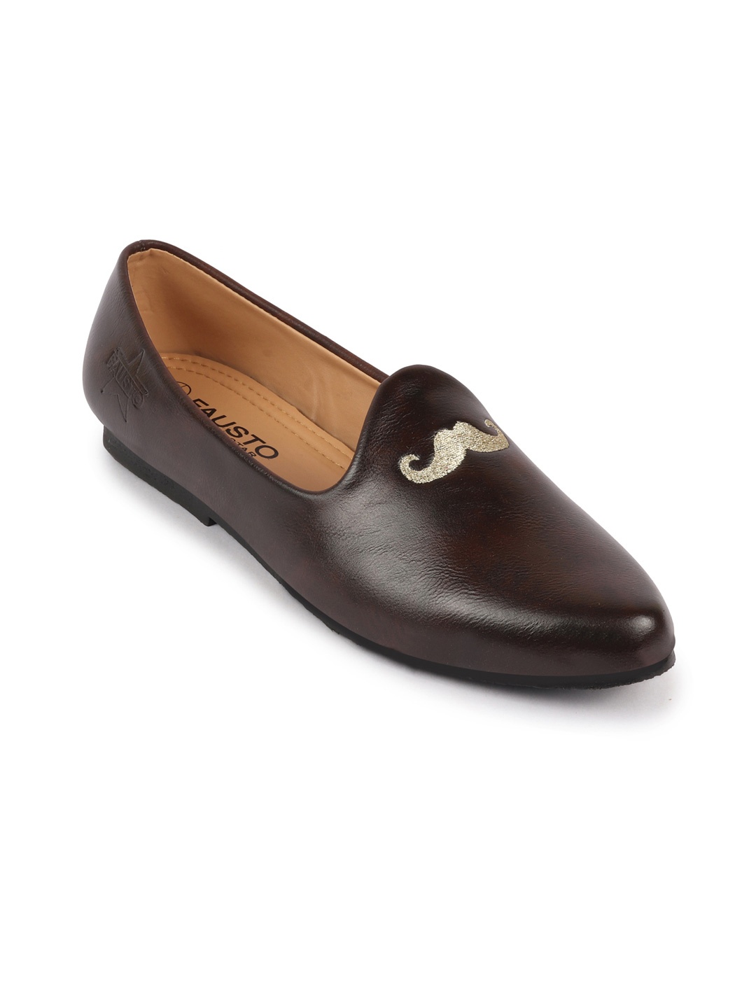 

FAUSTO Men Brown Mojaris