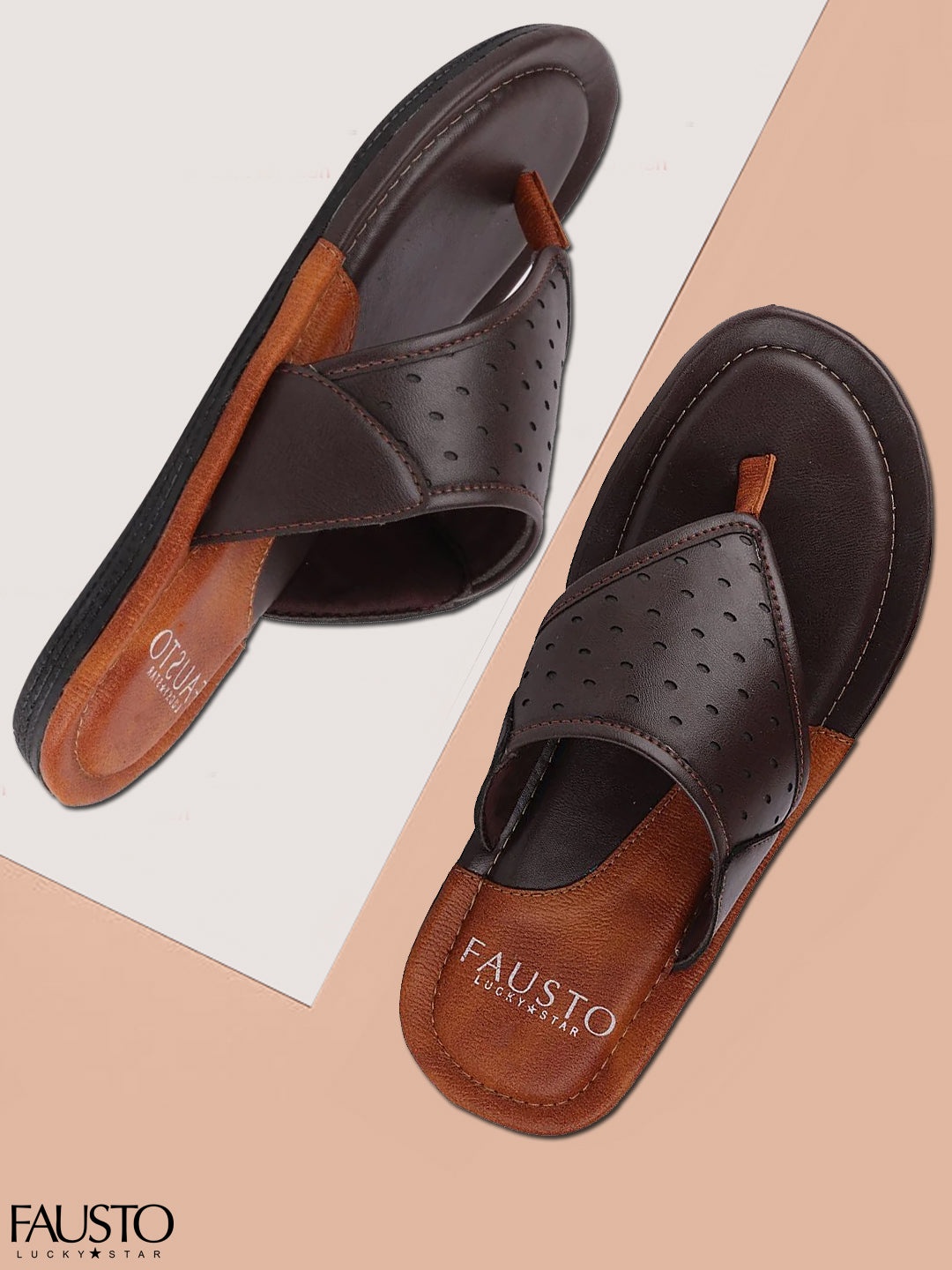 

FAUSTO Men Brown Slip-On