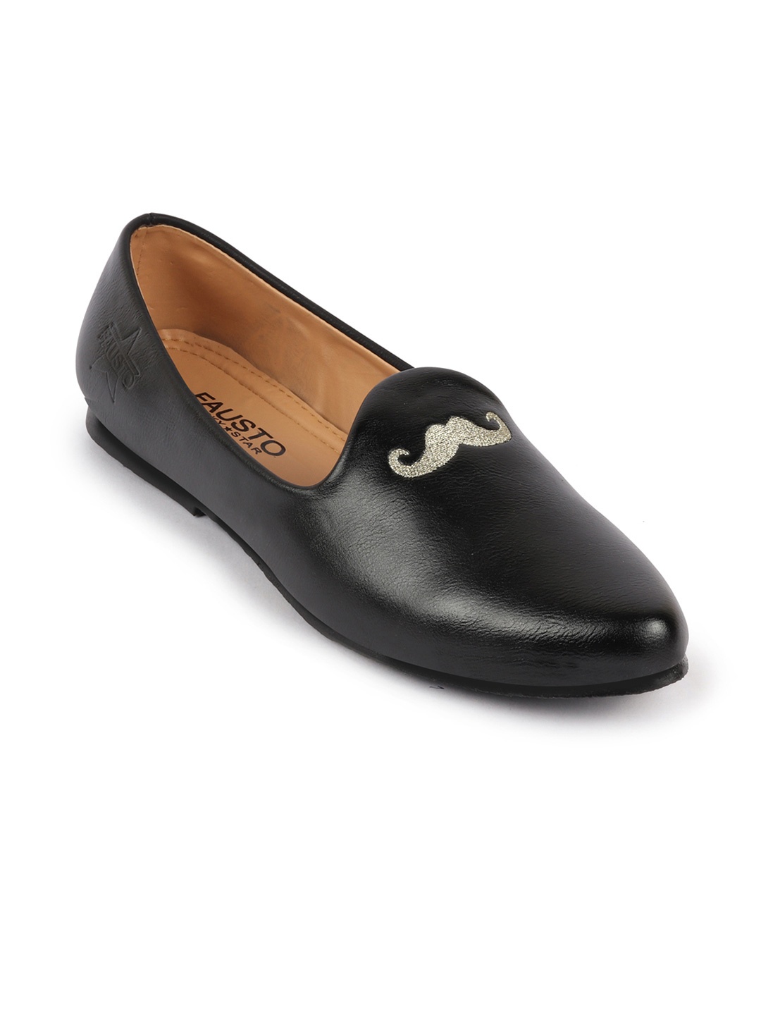 

FAUSTO Men Black Mojaris