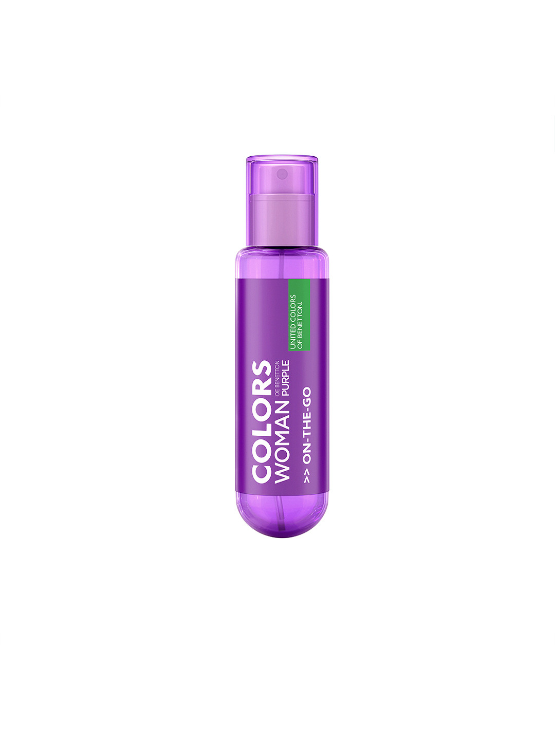 

United Colors of Benetton Women On - The - Go Colors Purple Eau de Toilette 30ml, Transparent