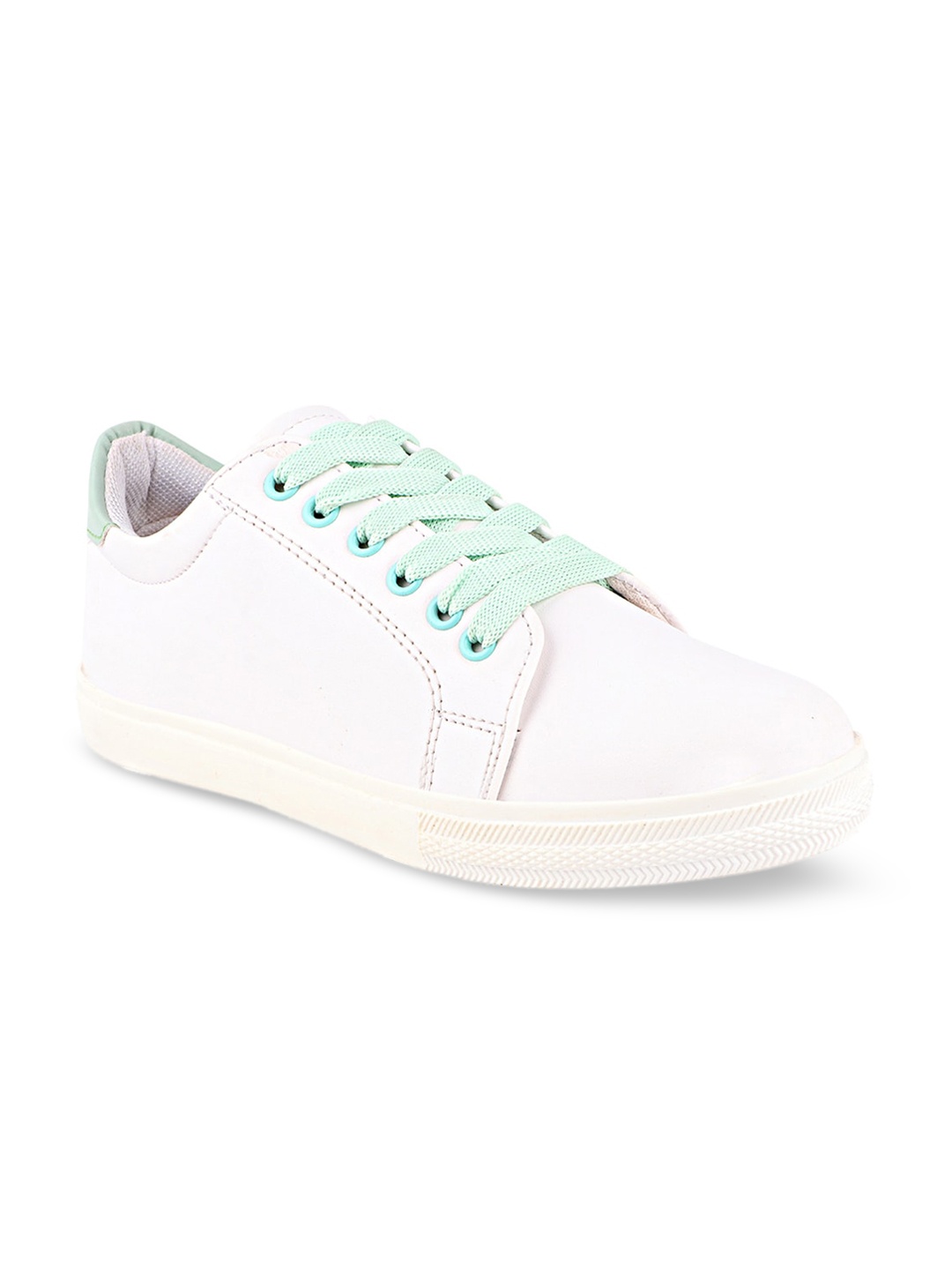 

Shoetopia Women Green Colourblocked Sneakers