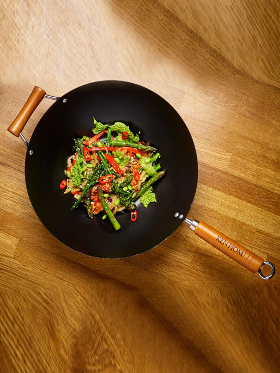 

Ken Hom Black & Brown Classic 31cm Wok