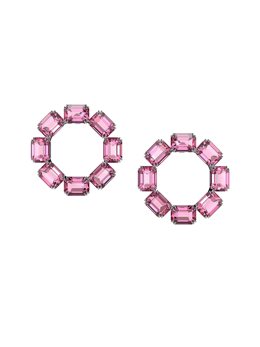 

SWAROVSKI Pink Circular Studs Earrings