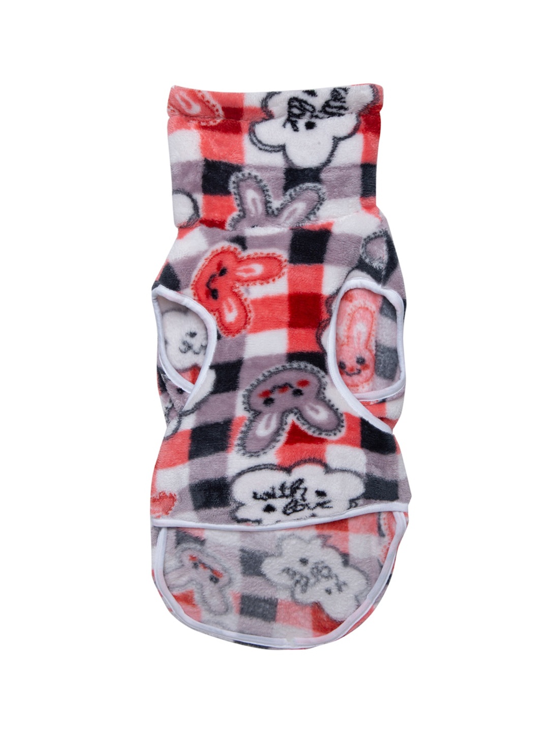 

Lulala Dog Black & White Printed Winter Bath Gown