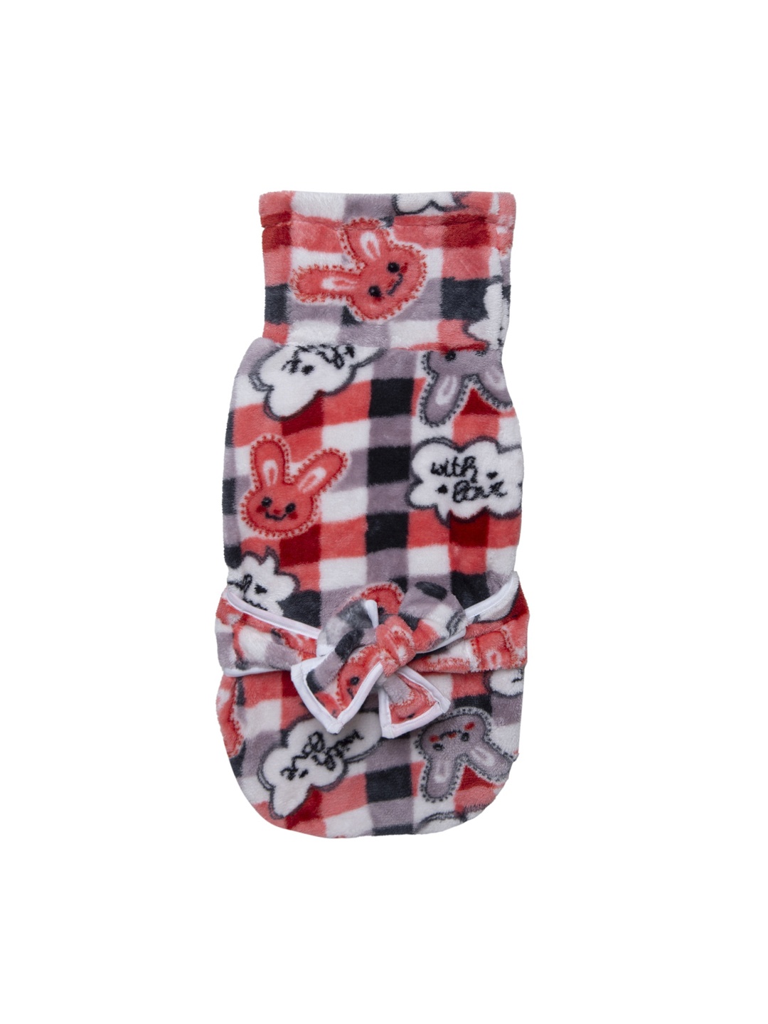 

Lulala Red & White Checked Dog Bath Gown