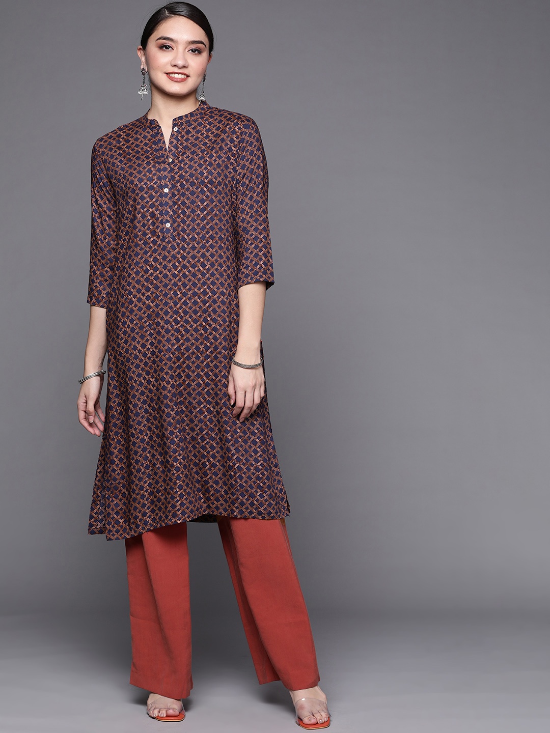 

Biba Women Assorted Geometric Printed Kurta