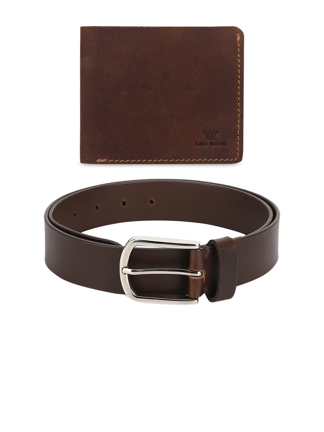 

Aditi Wasan Men Brown Solid Accessory Gift Set