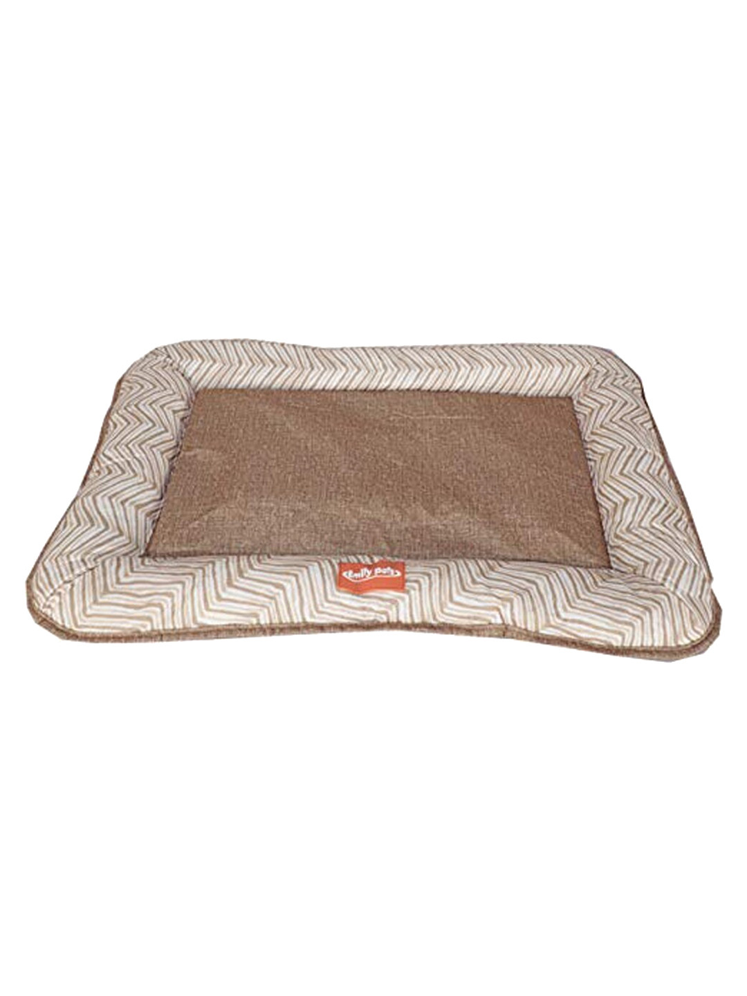 

Emily pets Brown Printed Cotton Pet Bed
