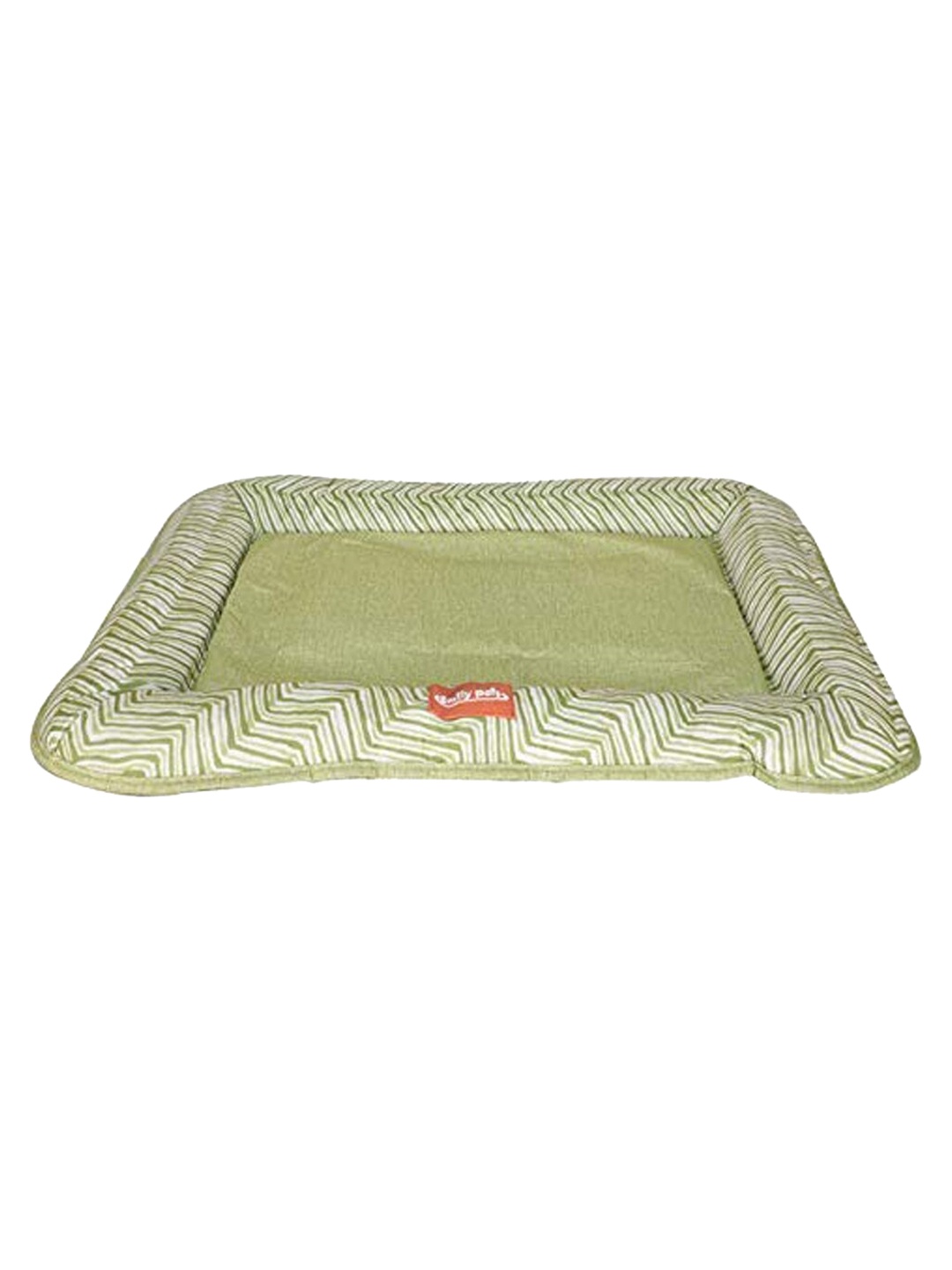 

Emily pets Green & White Printed Cotton Self-Warming Pet Bed