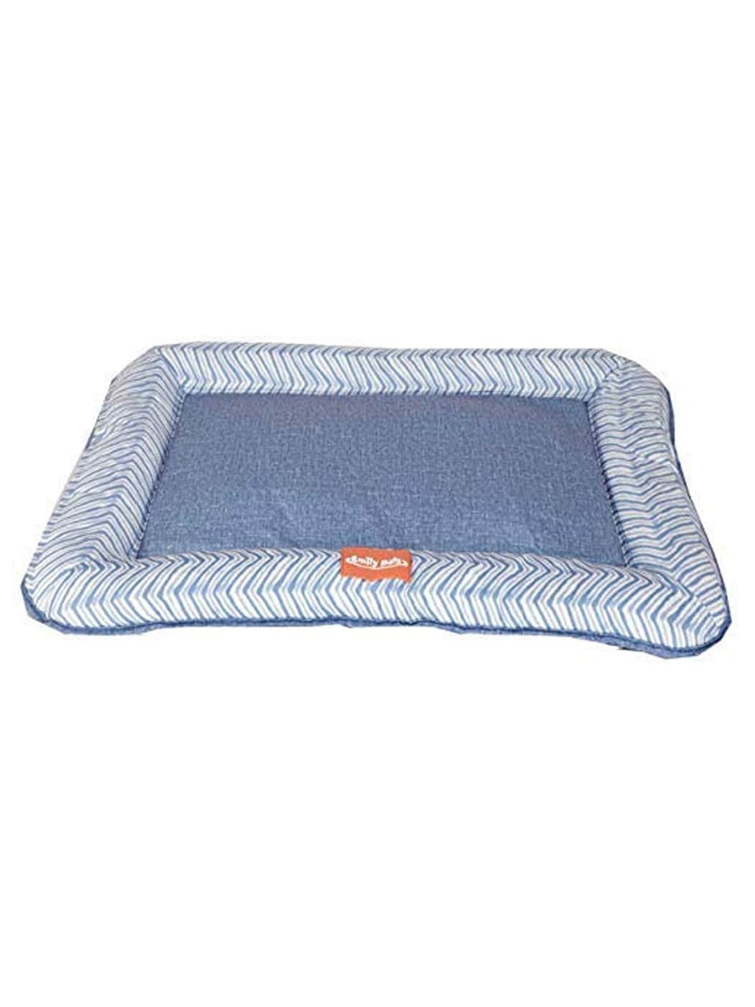 

Emily pets Blue & White Printed Cotton Self-Warming Pet Bed