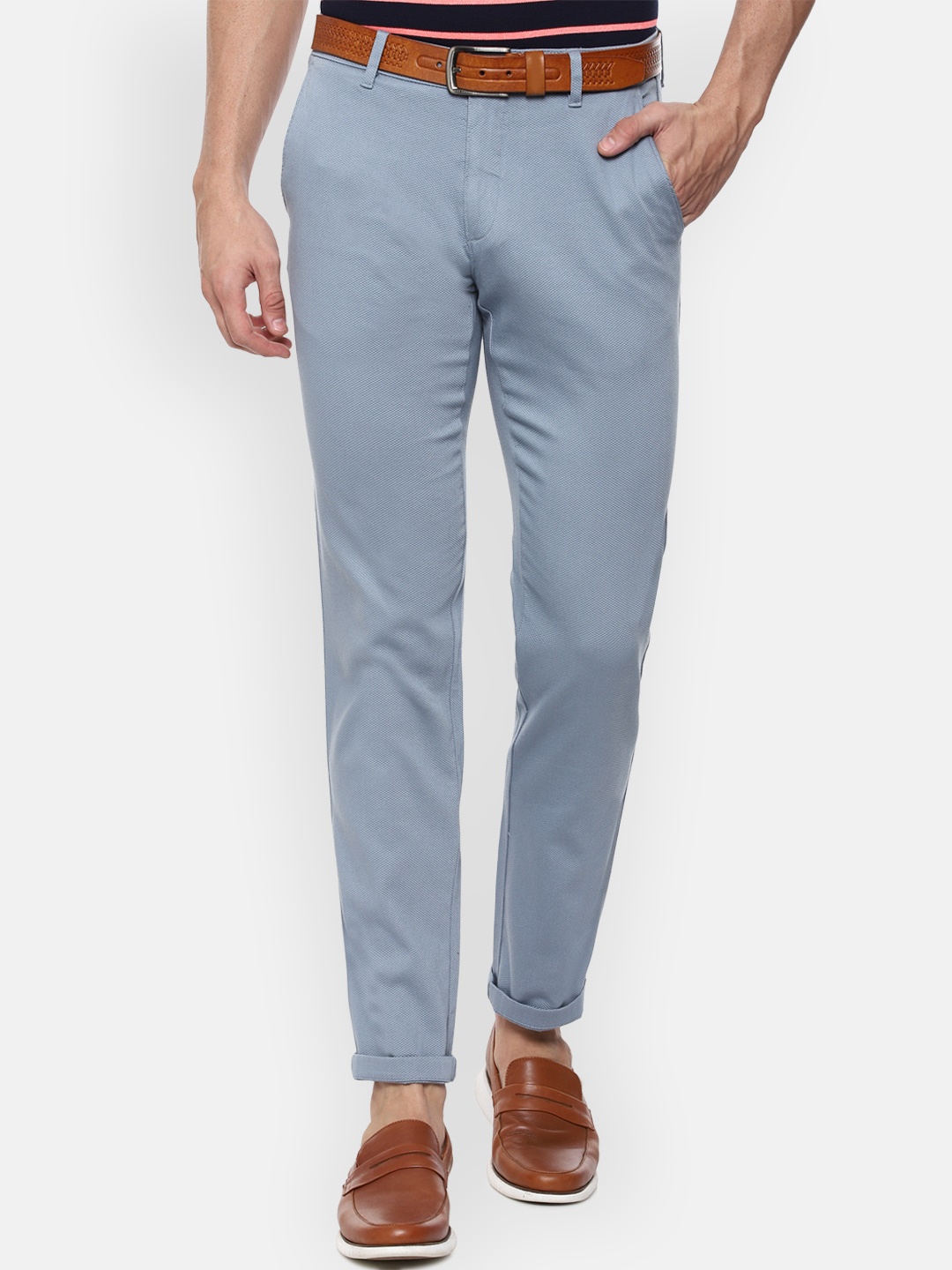 

Louis Philippe Sport Men Blue Slim Fit Chinos Trousers