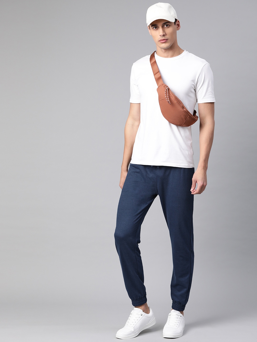 

Hubberholme Men Blue Cotton Regular Fit joggers