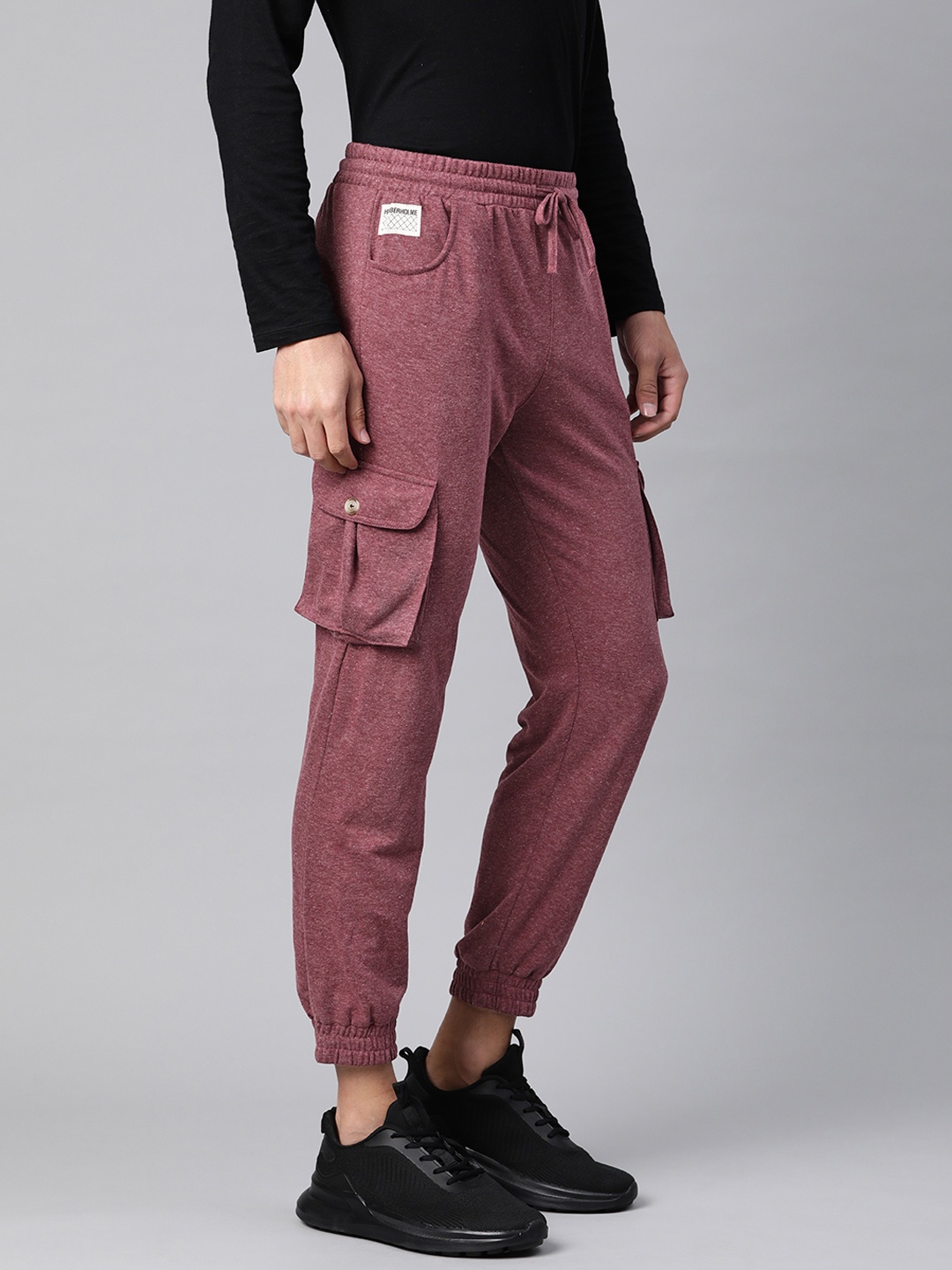 

Hubberholme Men Red Solid Regular Fit Joggers