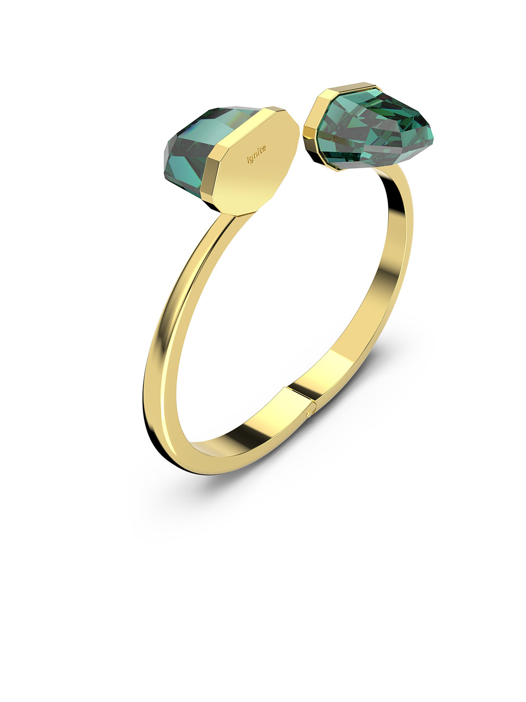 

SWAROVSKI Gold-Plated & Green Lucent Bangle