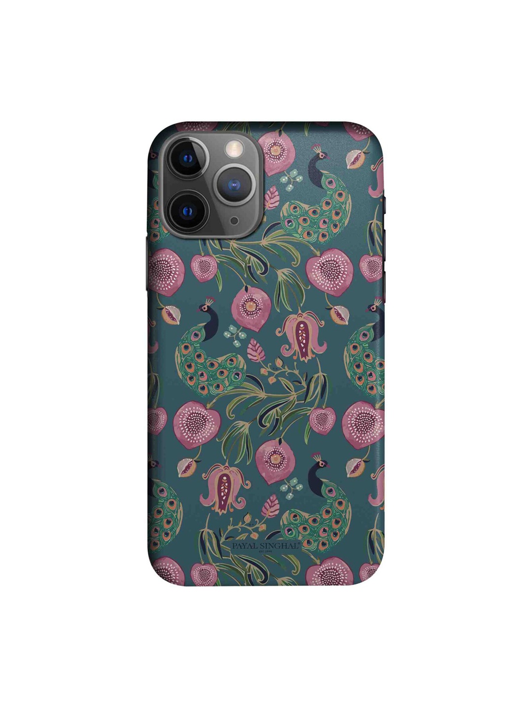 macmerise Green & Pink Printed iPhone 11 Pro Max Back Case