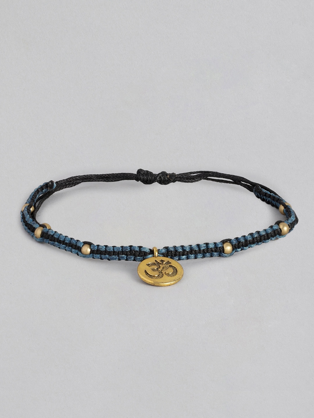 

EL REGALO Men Blue & Gold-Toned Charm Bracelet