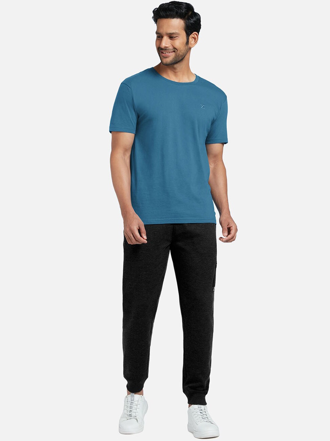 

XYXX Men Blue & Black Night suit