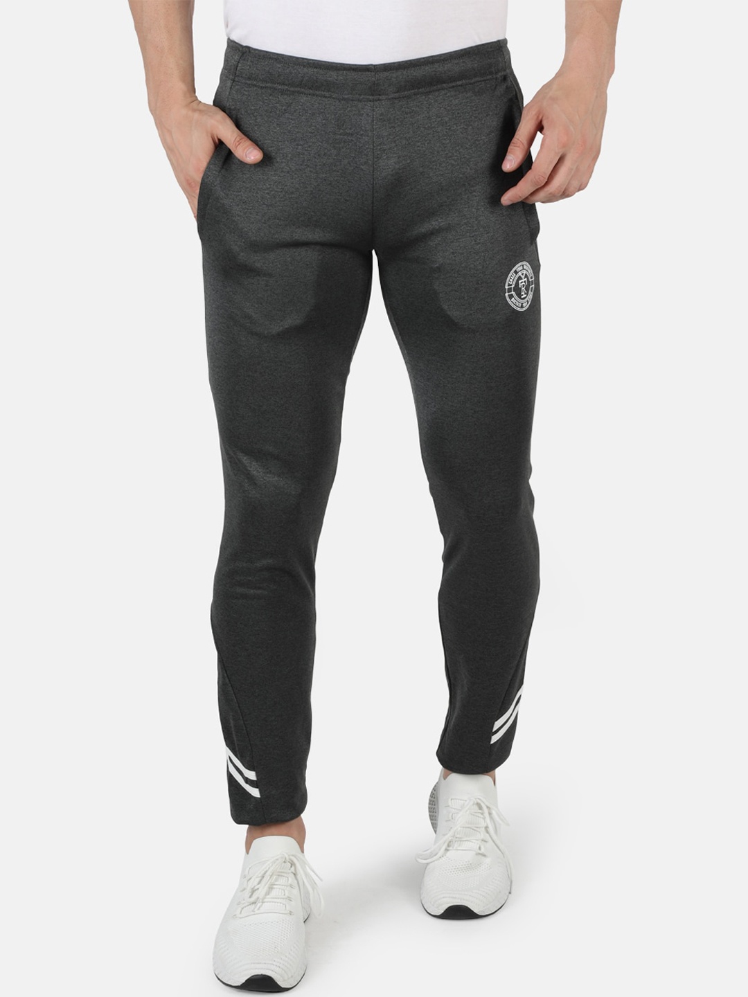 

rock.it Men Grey Solid Track Pants