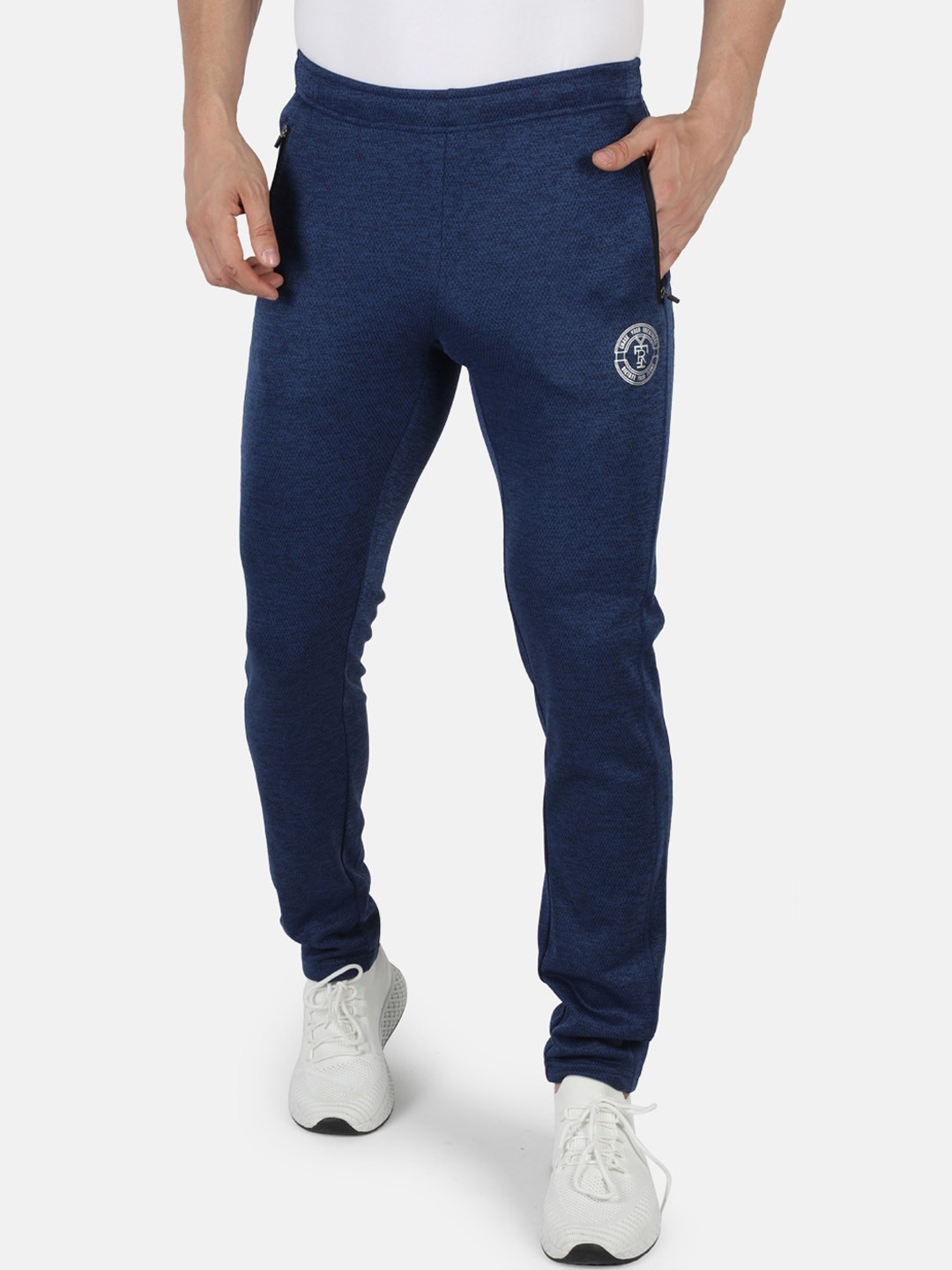 

rock.it Men Navy Blue Solid Track Pants