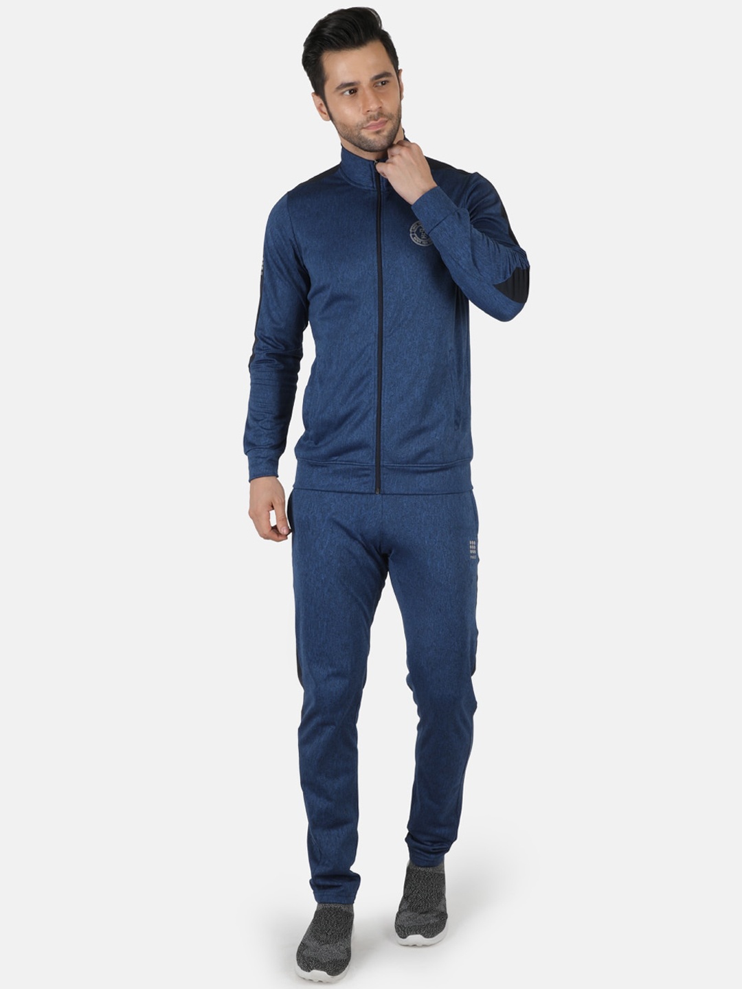 

rock.it Men Navy Blue Solid Tracksuit