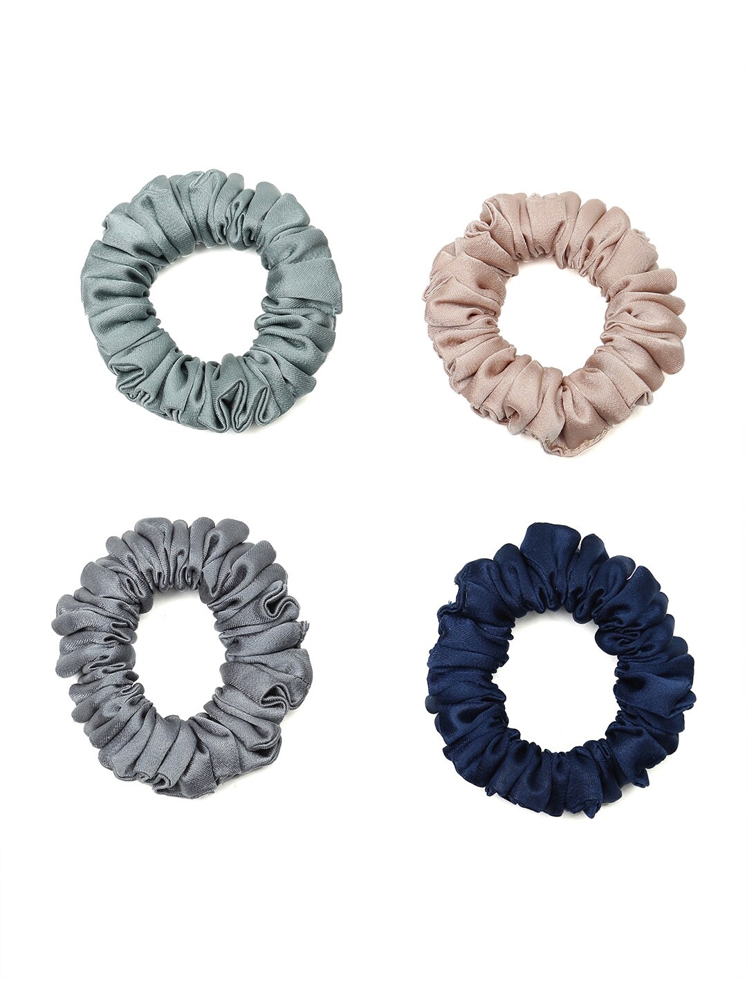 

Knotty Tail Women Set of 4 Ponytail Holders, Blue