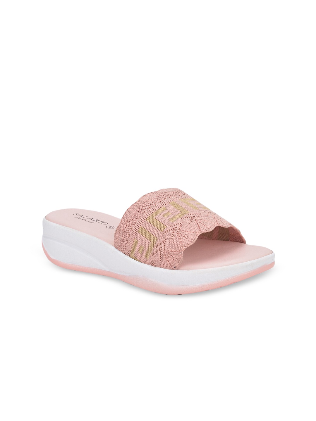 

SALARIO Women Nude-Coloured Printed Slip-On Sneakers