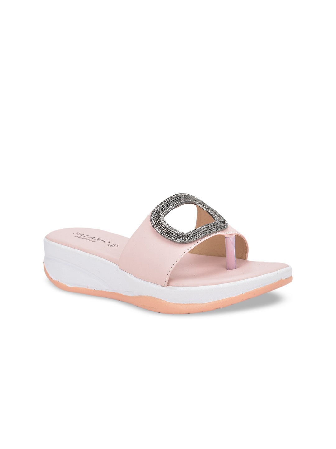 

SALARIO Women Pink Colourblocked Slip-On Sneakers